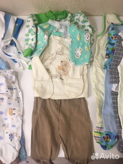 Детская одежда пакетом новая от 0 до 6 месяцев