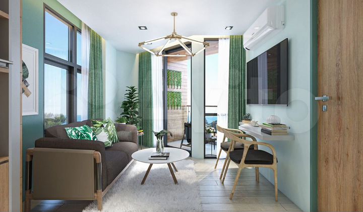 Квартира-студия, 28 м² (Таиланд)