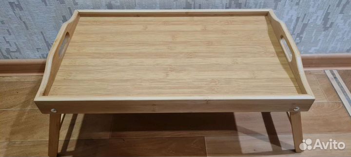 Столик поднос для завтрака бамбуковый