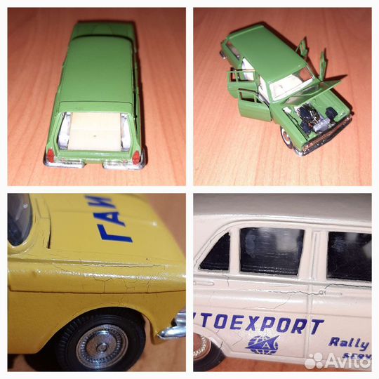 Модели СССР Волга, москвичи