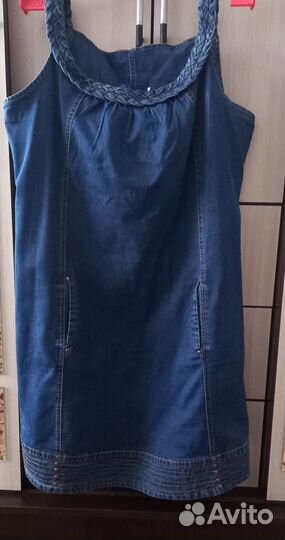 Джинсовый сарафан для беременных