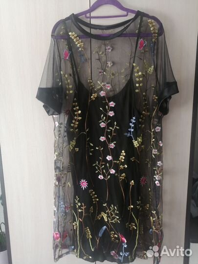 Платье с сеткой