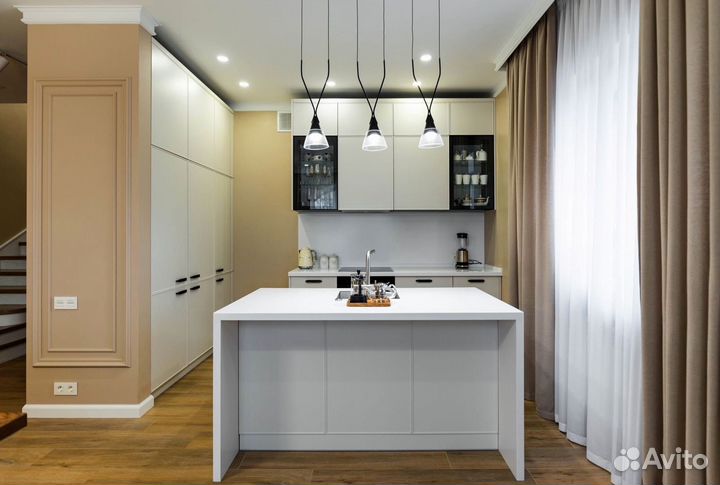 Современная кухня на заказ с островом