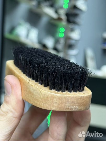 Щетка для обуви деревянная мягкая