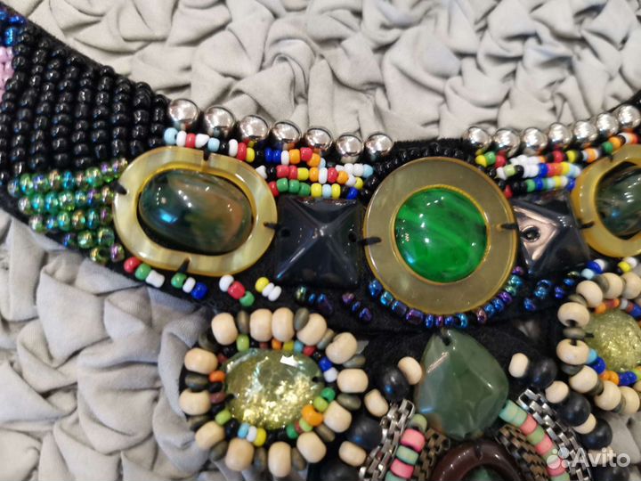 Воротник из бисера