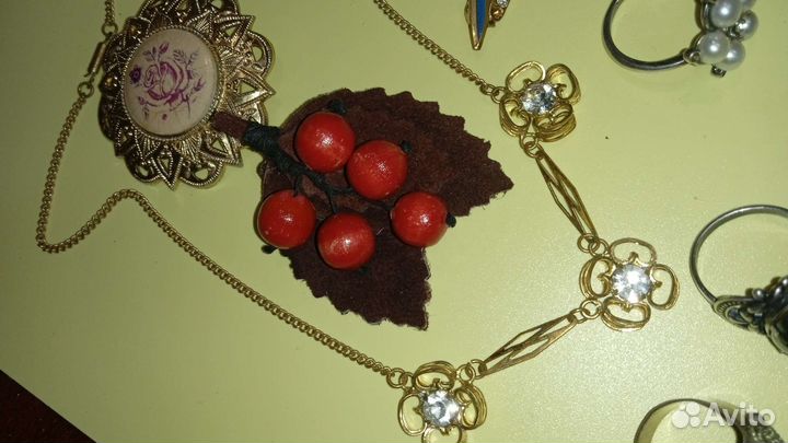 Винтаж СССР серьги, броши, кольца