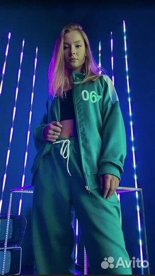 Костюм Игра в кальмара Зеленый