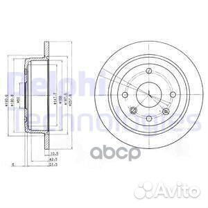 Диск тормозной (2 шт в уп) цена за 1шт. BG4091