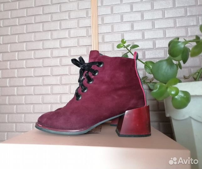 Ботильоны натуральный замш, 39