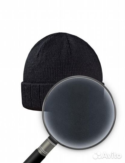 Шапка вязаная 3-х нитка с отворотом цвет Чёрный