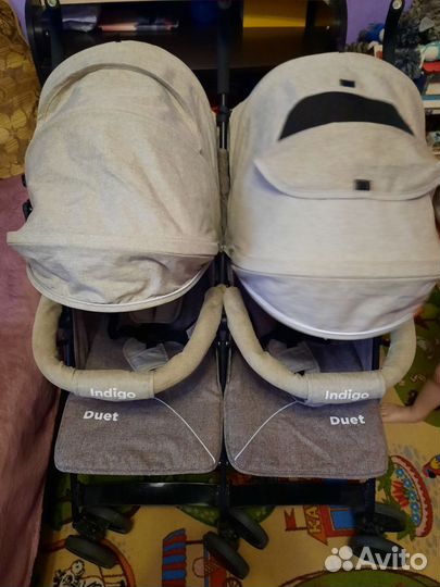 Прогулочная коляска трость для двойни
