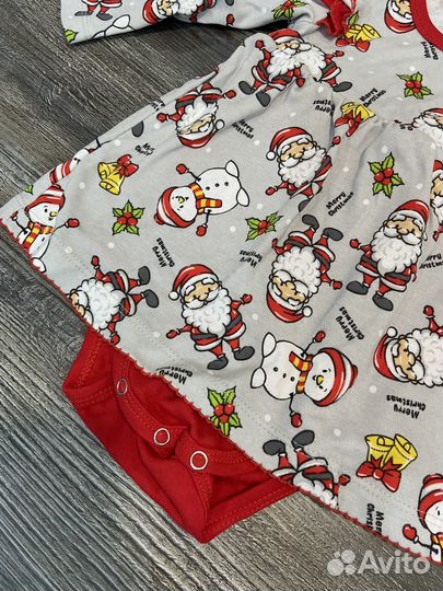 Новогоднее платье-боди