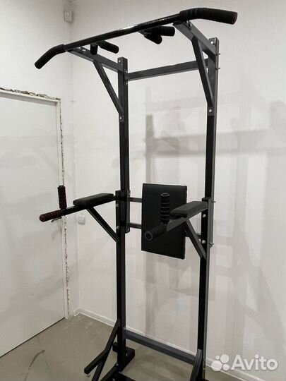 Напольный турник брусья 3в1 220см черный