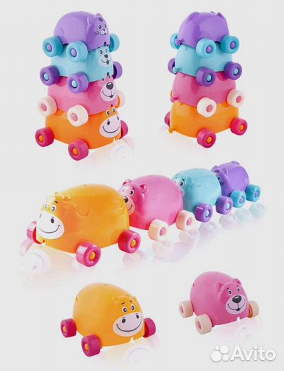 Игрушка 3 в 1 Зверята