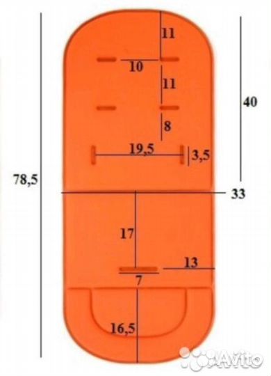 Матрасик коврик сидушка и крючки в коляску, стул д