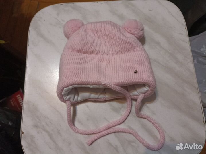 Шапочка для девочек зима