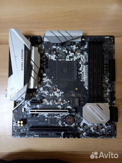 Материнская плата b450 steel legend