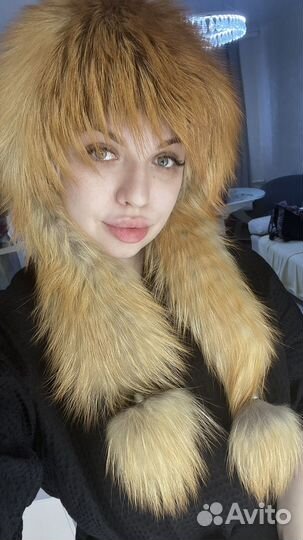 Шапка из лисы женская