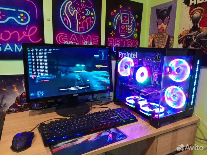 Игровой компьютер/intel8ядер/16gb/4gb игровая