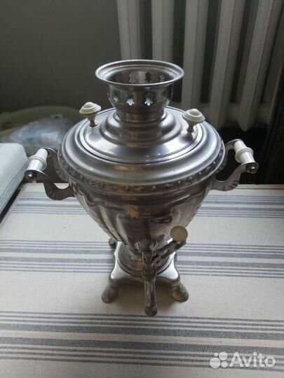 Самовар советский с куклой