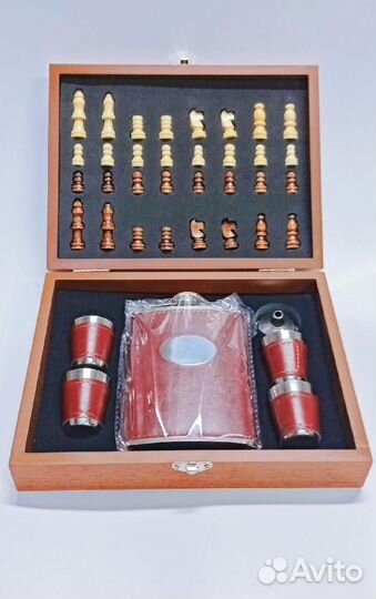 Набор подарочный в декоративном деревянном кейсе E
