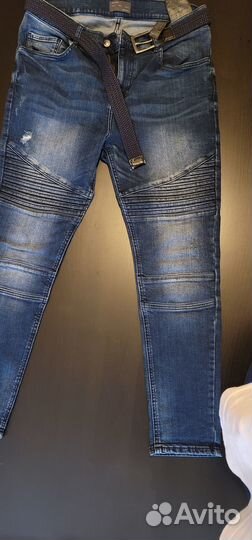 Джинсы синие zara 32