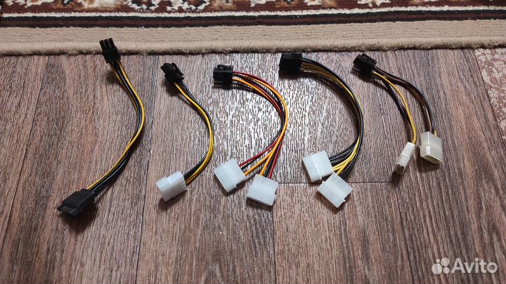 Кабели SATA, Molex-sata, Molex-6pin GPU