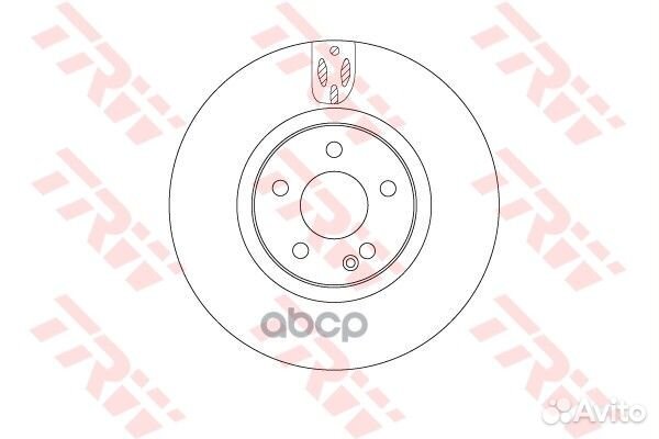 Диск тормозной mercedes vito(447) 14- передний