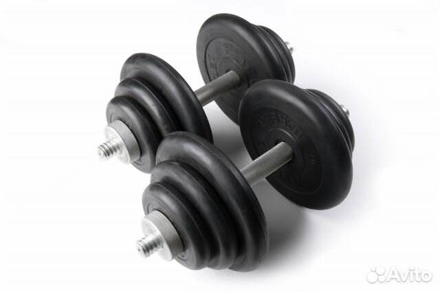 Гантели разборные Atlet Barbell обрезиненные