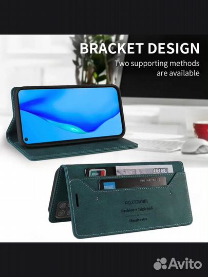 Чехол-книжка Huawei P40 Lite зелёный