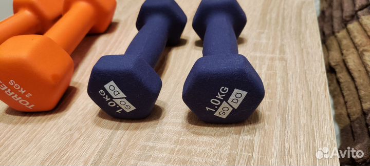 Гантели 2шт по 1кг