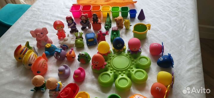Игрушки для купания 50 штук