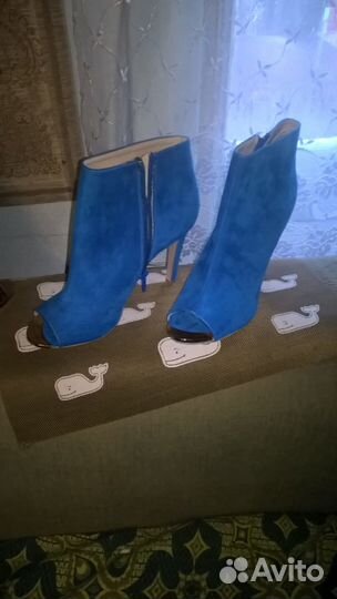 Ботильоны замша