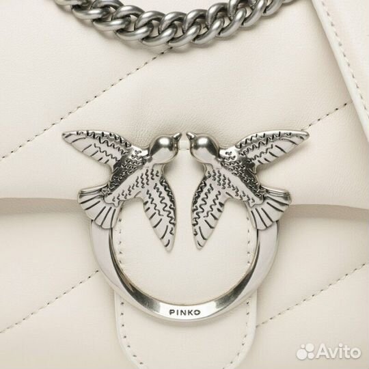 Pinko Сумка женская серебряная застежка