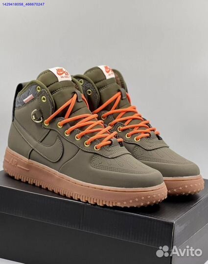 Кроссовки Nike Air Force 1 Duckboot (с мехом) (Арт.56383)