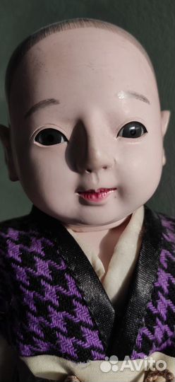 Антикварная японская кукла гофун ichimatsu мальчик