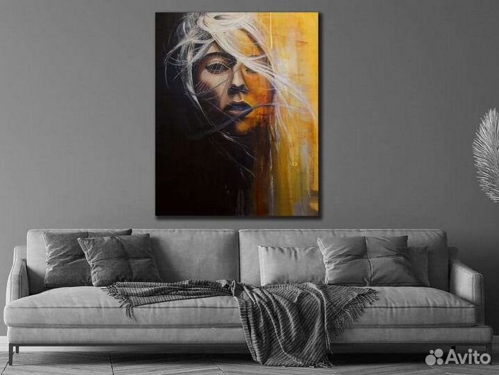 Картина маслом девушка портрет