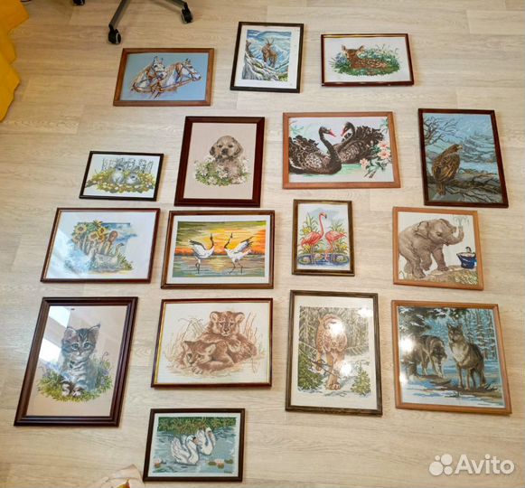 Картина вышитая крестом