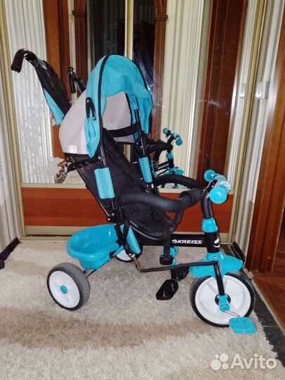 Велосипед коляска с ручкой