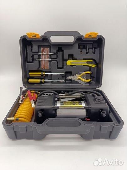 Компрессор автомобильный двухпоршневой