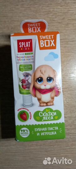 Зубная паста и игрушка splat