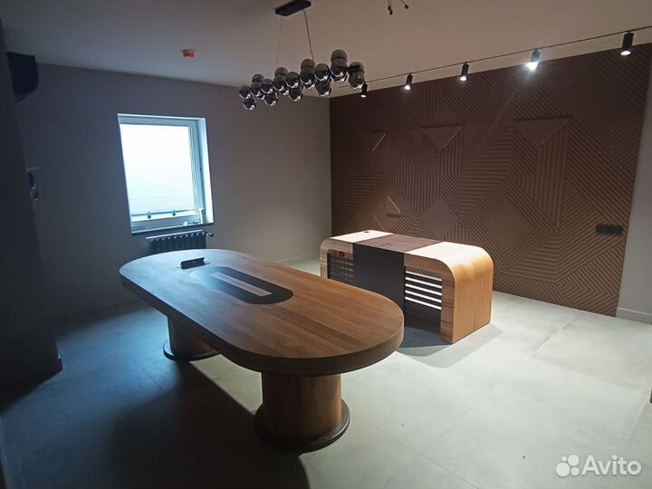 Стол из дерева бетона метала на заказ