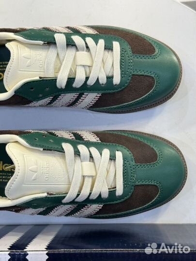 Кроссовки adidas Notitle X Samba 'Green', зеленый