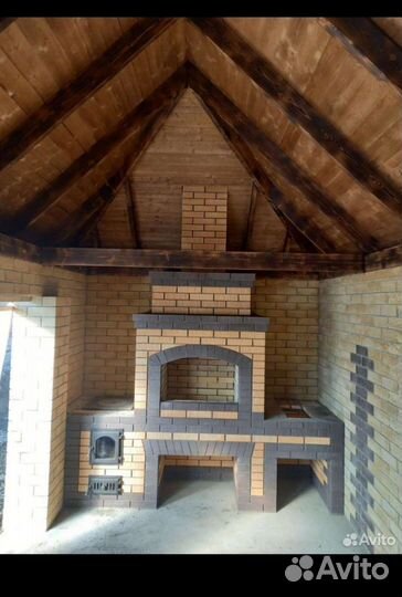 Мангал барбекю печью для казан