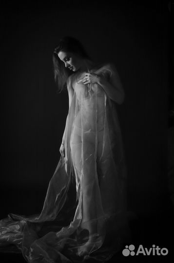 Фотосессия с тканью. Фотограф душ