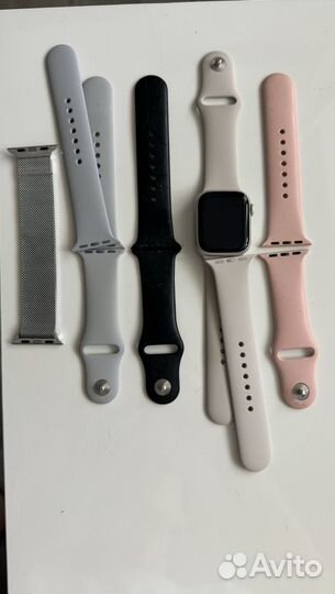 Часы apple watch 7 41 mm starlight