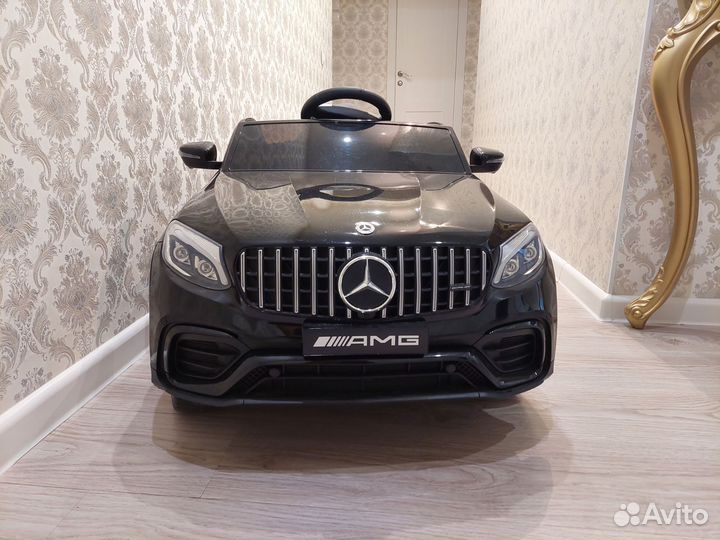 Детский электромобиль mercedes черный