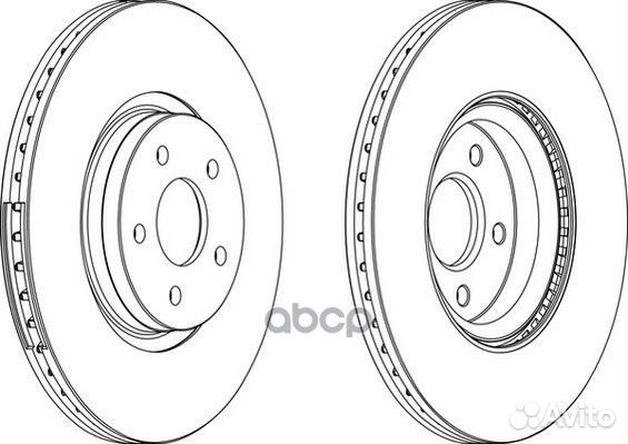 Диск тормозной ford kuga 13/connect/volvo C70