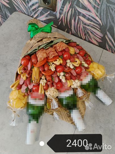 Мужские съедобные букеты