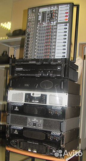 Усилители звука 150-2000W Pro 9ш Crown Yamaha Leem